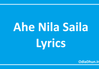 Ahe Nila Saila Lyrics